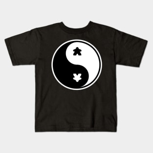 Yin Yang Meeples Board Gamer Kids T-Shirt
